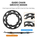 WEST BIKING YP0719274 53-39T Road Bike Crank Racing Double Disc(Black)