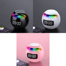 ZXL-G90 Portable Colorful Ball Bluetooth Speaker, Style: Clock Version (Black)