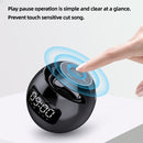 ZXL-G90 Portable Colorful Ball Bluetooth Speaker, Style: Clock Version (Black)
