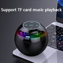 ZXL-G90 Portable Colorful Ball Bluetooth Speaker, Style: Clock Version (Black)