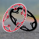 WEST BIKING YP0719273 Road Bike 56T-44T Double-Disc Aluminum Alloy Gears(Black)