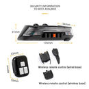 0118A9 Wireless Remote Control Steering Smart Brake Tail Light(Black)