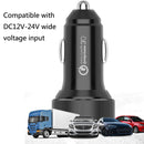 QIAKEY TM313 Dual Port Fast Charge Car Charger