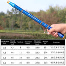 Carbon Short Section Fishing Rod Short Section Positioning Handle Rod, Length: 5.4m(Yellow)