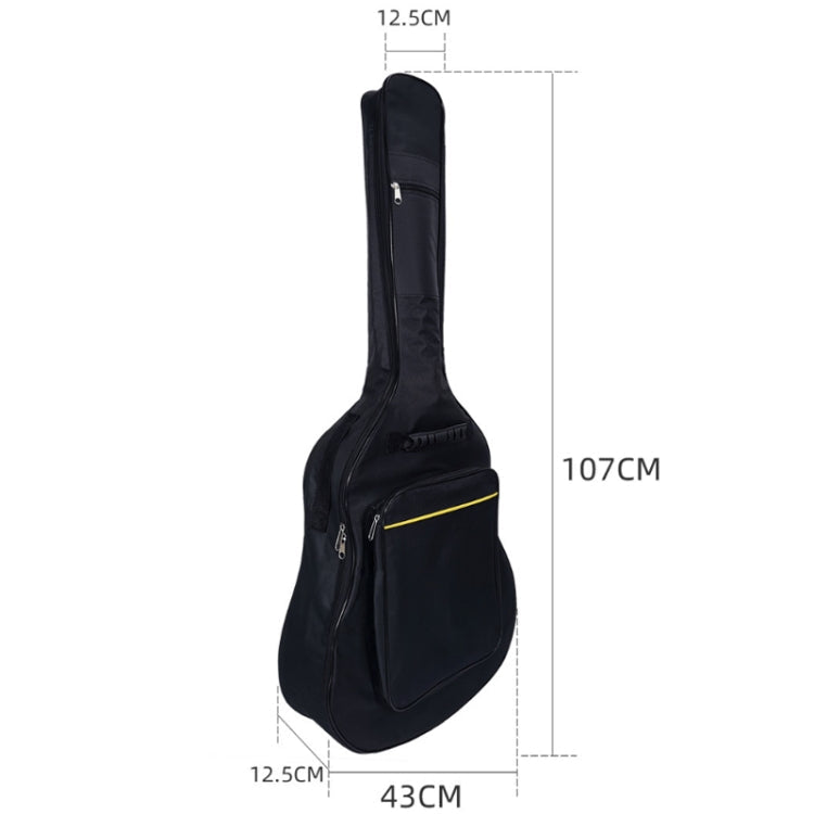 40/41 inch Guitar Oxford Cloth Cotton Padded Backpack(Black)