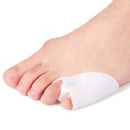 4 Pairs Adjustable Force Double Ring Toe Separator Overlapping Toe Separator(White)