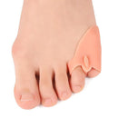 4 Pairs Adjustable Force Double Ring Toe Separator Overlapping Toe Separator(Skin Color)