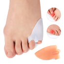 4 Pairs Adjustable Force Double Ring Toe Separator Overlapping Toe Separator(White)