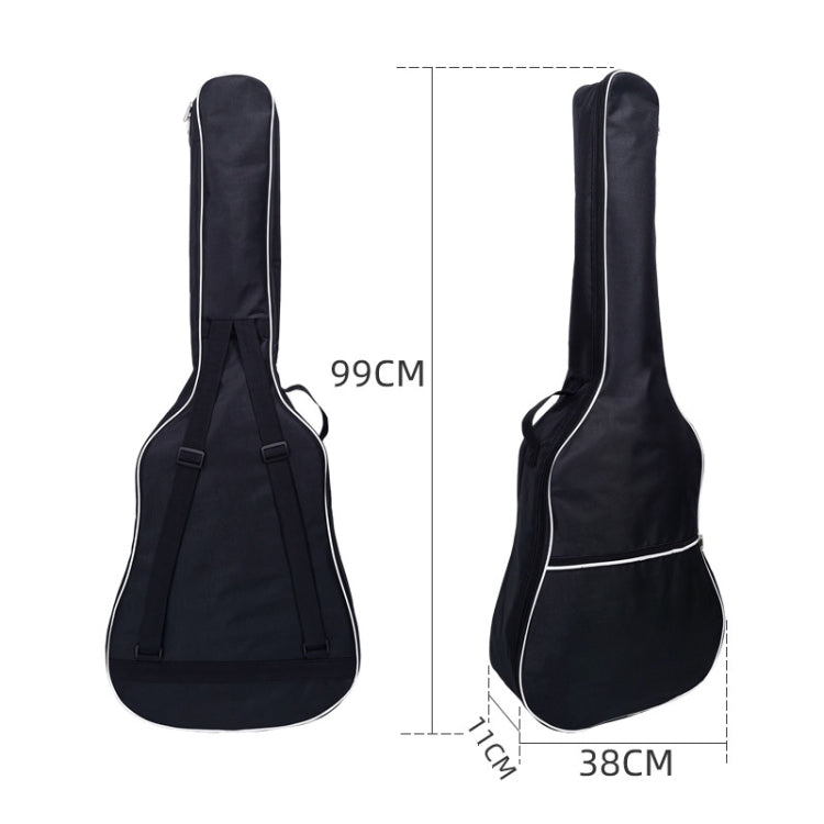 Cotton Padded Oxford Cloth Backpack, Spec: For 38 inch Guitar