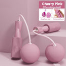 2 PCS Dual-use PVC Skipping Rope For Adults And Children, Style: 75 mm (Pink)