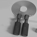 2 PCS Dual-use PVC Skipping Rope For Adults And Children, Style: Long Rope (Black)