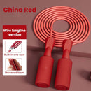 2 PCS Dual-use PVC Skipping Rope For Adults And Children, Style: Long Rope (Red)