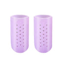 10 Pairs With Hole Toe Set High Heels Anti-Wear Anti-Pain Toe Protective Cover, Size: S(Purple)