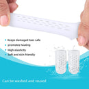 10 Pairs With Hole Toe Set High Heels Anti-Wear Anti-Pain Toe Protective Cover, Size: S(Blue)