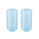 10 Pairs With Hole Toe Set High Heels Anti-Wear Anti-Pain Toe Protective Cover, Size: M(Blue)