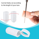 10 Pairs With Hole Toe Set High Heels Anti-Wear Anti-Pain Toe Protective Cover, Size: M(Blue)