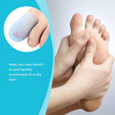 10 Pairs With Hole Toe Set High Heels Anti-Wear Anti-Pain Toe Protective Cover, Size: M(Blue)