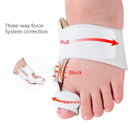 1 Pair Children Day And Night Toe Separator Foot Orthosis(White)