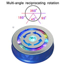 LED Light Electric Rotating Turntable Display Stand Video Shooting Props Turntable(White)