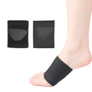 2 Pairs Flat Foot Bow Support Half Pad Elastic Bandage Foot Pad(Black M (39-42 Yard))