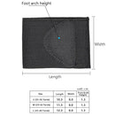 2 Pairs Flat Foot Bow Support Half Pad Elastic Bandage Foot Pad(Black L (43-46 Yards))