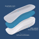 2 Pairs Increased Half Pad Breathable Shock Absorbing Exercise Anti-Skid Pad, Size: 1.5cm(Grey)