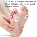 4 Sets Felt Chicken Eye Stick Foot Pain and Anti-wear Patch(Circular)