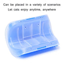 4 PCS Pet Cat Corner Rub Hair Massage Brush(Blue)