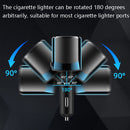 Ozio Car Charger Cigarette Lighter Conversion Plug USB Fast Flashing Charger, Model: CL48 PD Black