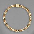 NL023 11mm Zircon Hip Hop Necklace, Size: 45cm (Colorful)