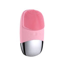 Electric Square Silicone Ultrasonic Imported Cleansing Apparatus(Pink)