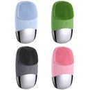 Electric Square Silicone Ultrasonic Imported Cleansing Apparatus(Pink)