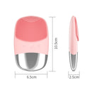 Electric Square Silicone Ultrasonic Imported Cleansing Apparatus(Pink)