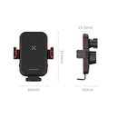 M5 15W Smart Sensor Car Air Outlet Wireless Charging Bracket(Black Red)