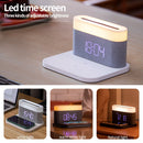 S26 3 in 1 Mobile Phone Wireless Charger with Clock & Night Light(Black)