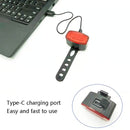 BG-3106 Bicycle Lamp USB Charging Mountain Bike Night Rider Light(Red)