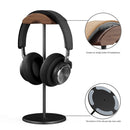 020 Walnut Aluminum Alloy Display Holder for Headset(Black)