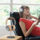 020 Walnut Aluminum Alloy Display Holder for Headset(Black)