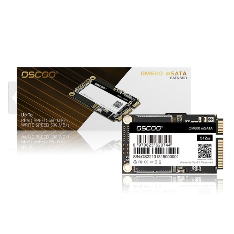 OSCOO OM600 MSATA Computer Solid State Drive, Capacity: 512GB