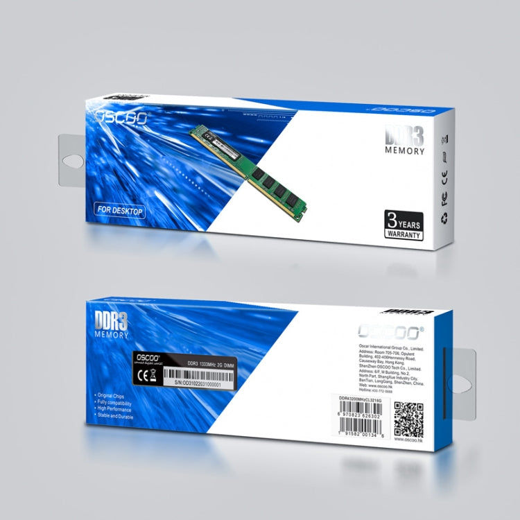 OSCOO DDR3 MEMORY Computer Memory, Memory Capacity: 4GB