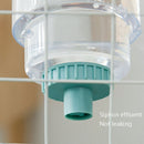 Cat Automatic Hanging Cage Feeder, Style: Drinking Water+Feeder (White)