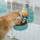 Cat Automatic Hanging Cage Feeder, Style: Feeder (Purple)