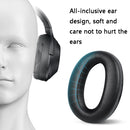 2 PCS Leather Headset Earmuffs for Sony 1000XM4 Black Protein Skin No Snap