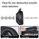 2 PCS Leather Headset Earmuffs for Sony 1000XM4 Black Protein Skin No Snap