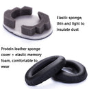 2 PCS Leather Headset Earmuffs for Sony 1000XM4 Black Protein Skin No Snap