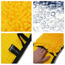 Hand-Inserted Chenille Pet Bath Towel(Yellow)