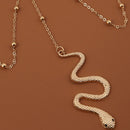 2 PCS BT192-1 Elastic Snake Long Anklet Body Chain Accessories(Silver)