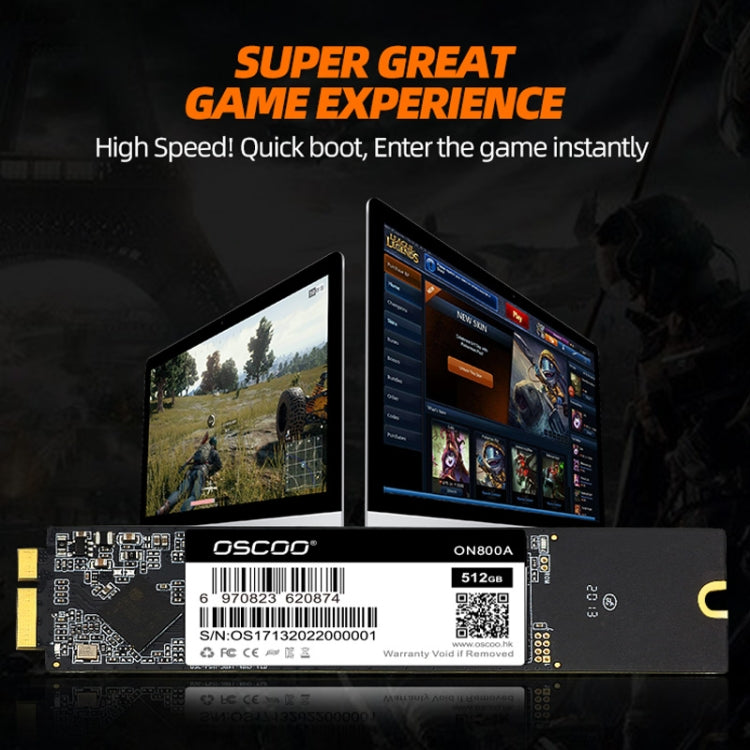 OSCOO ON800A SSD Computer Solid State Drive for Macbook, Capacity: 512GB