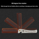 Folding Oil Head Comb Beard Styling Comb(Plating Gray)
