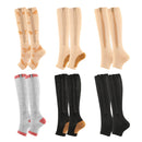 Sports Pressure Socks Compressed Brake Zipper Socks, Size: S/M(Gray )